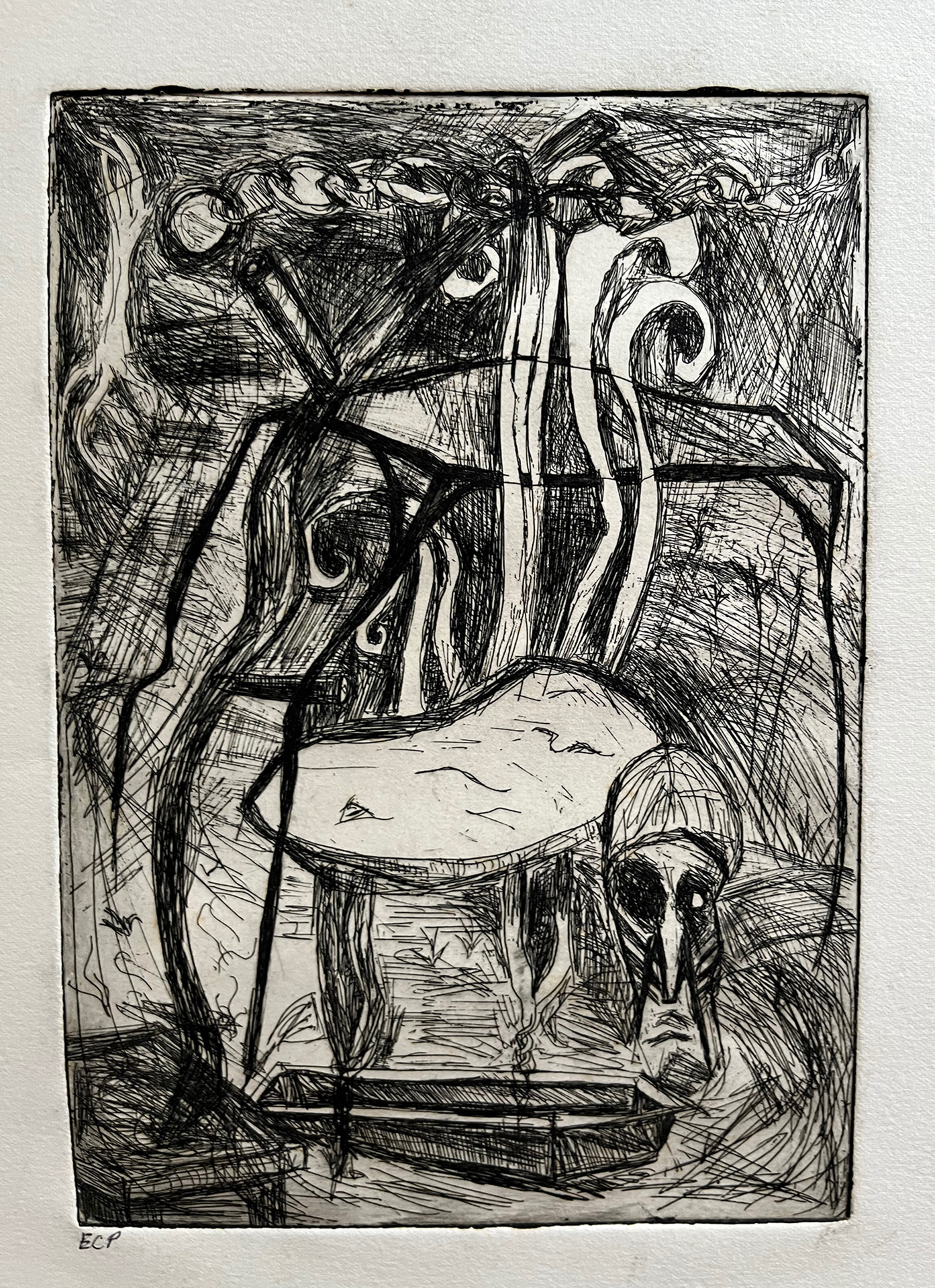 printmaking, black and white prints