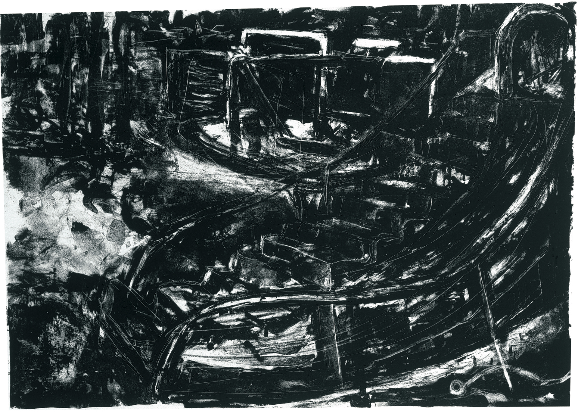 printmaking, black and white prints