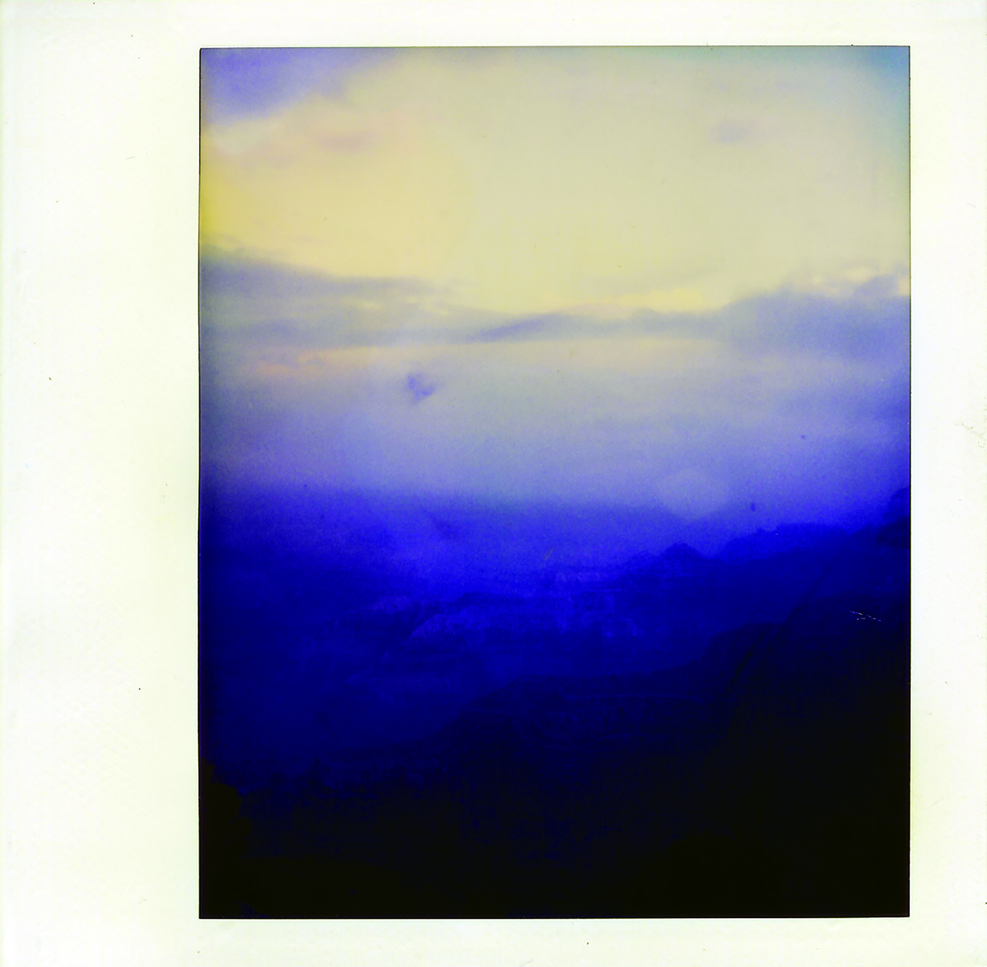 polaroid, photography, instant photography, sisi palmer, art, blue, mountain