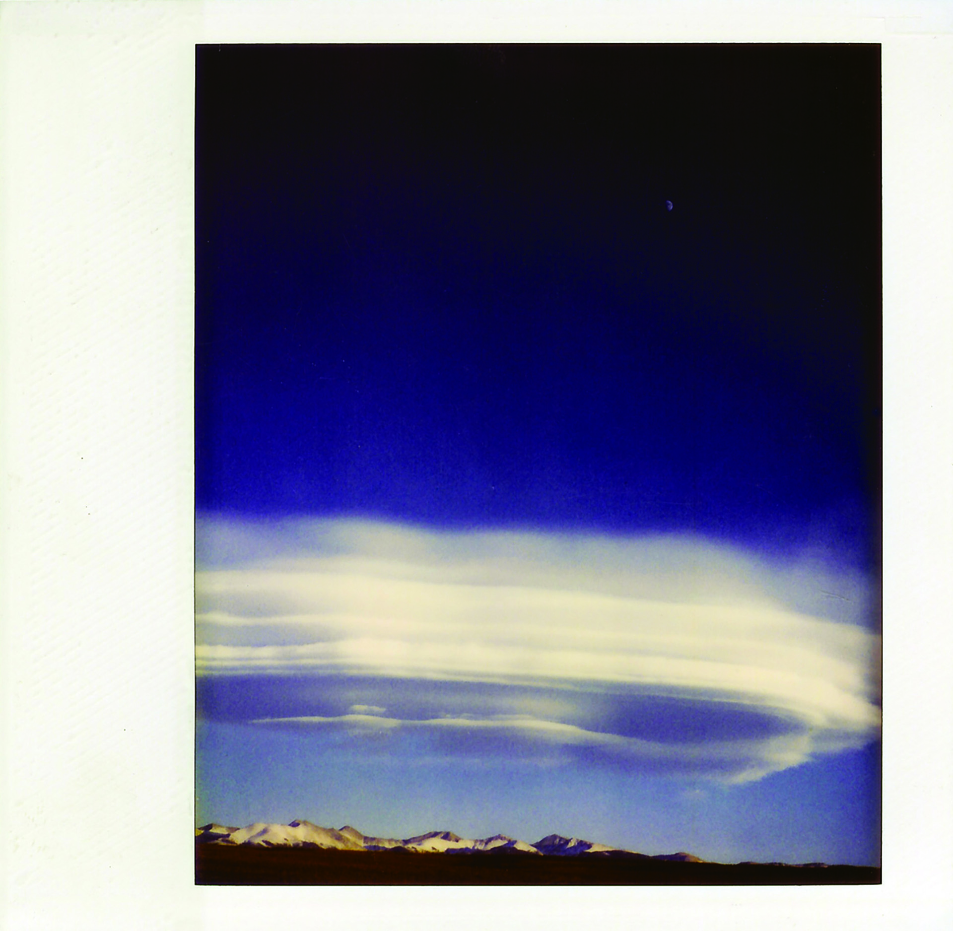 polaroid, photography, instant photography, sisi palmer, art, blue, sky, mountains