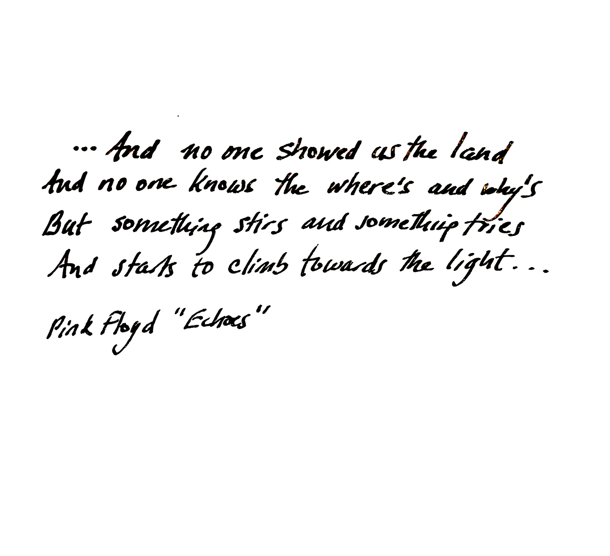 color etchings, aquatint, printmaking, limited edition prints, sisi palmer, art, handwriting, quotation, pink floyd, echoes