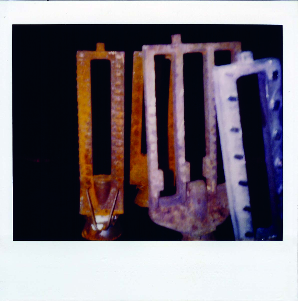 polaroid, photography, instant photography, sisi palmer, art, diary, ochre, blue, black