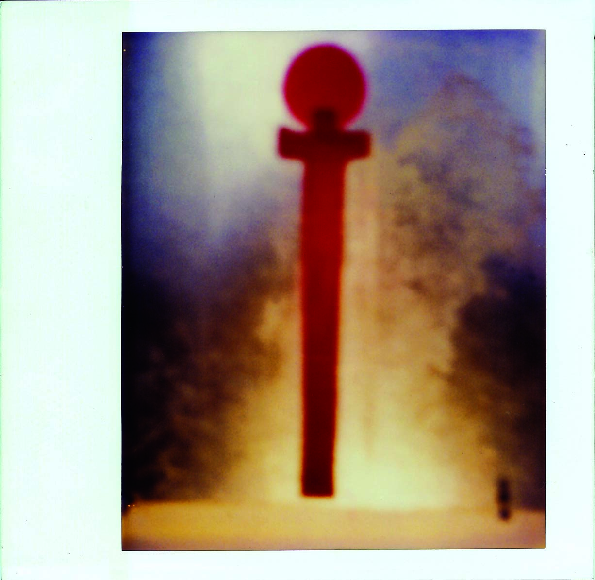 polaroid, photography, instant photography, sisi palmer, art, diary, blue, ochre, red, glass window, hieroplyph
