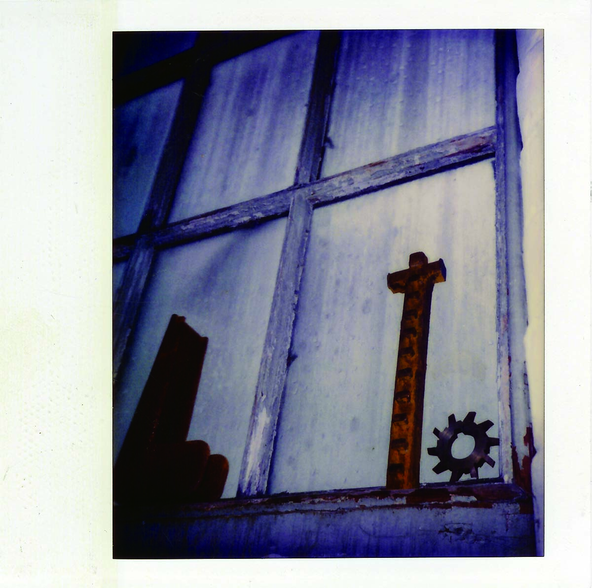 polaroid, photography, instant photography, sisi palmer, art, diary, blue, glass window