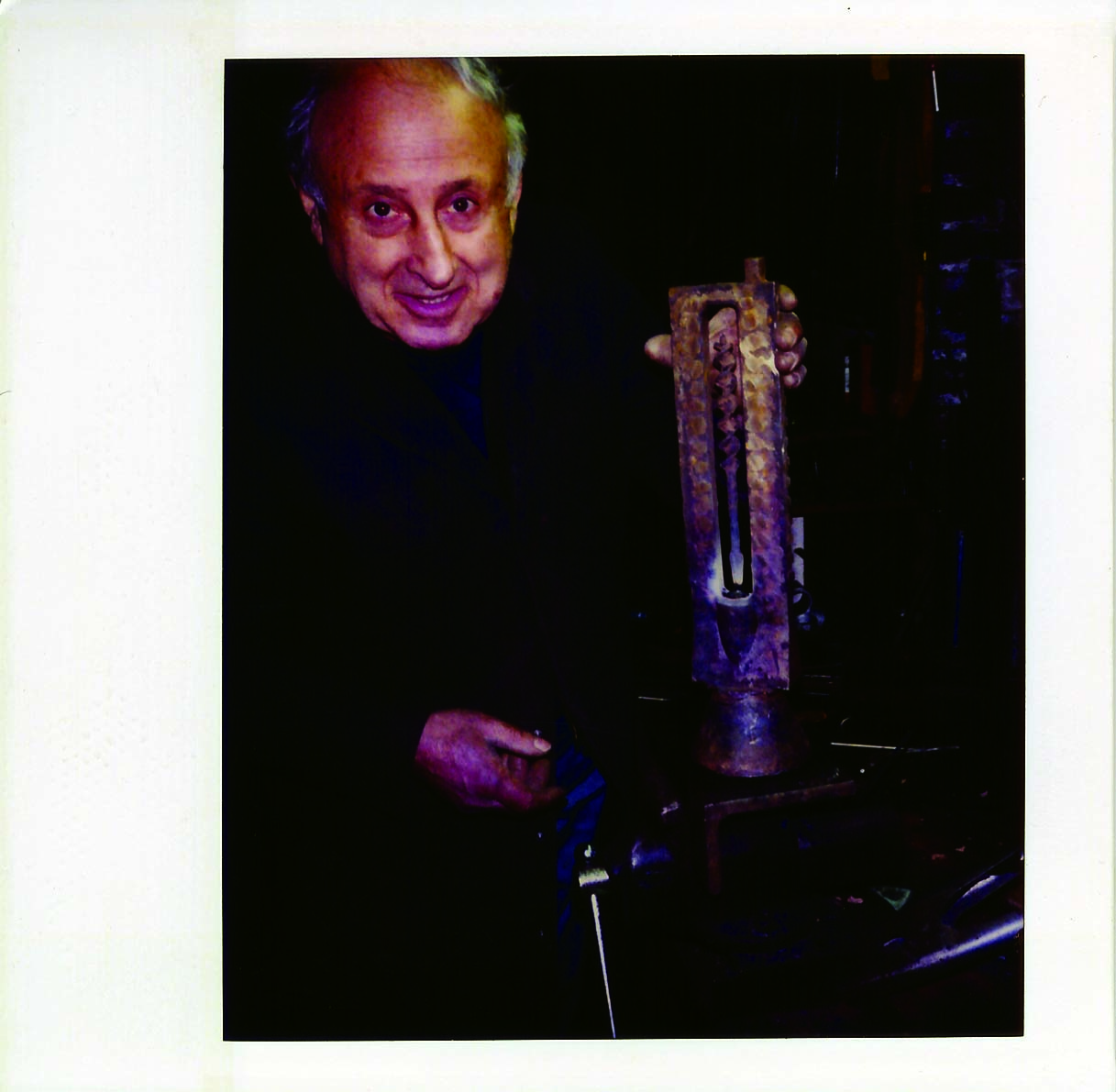 polaroid, photography, instant photography, sisi palmer, art, diary, man, craftsman, metal