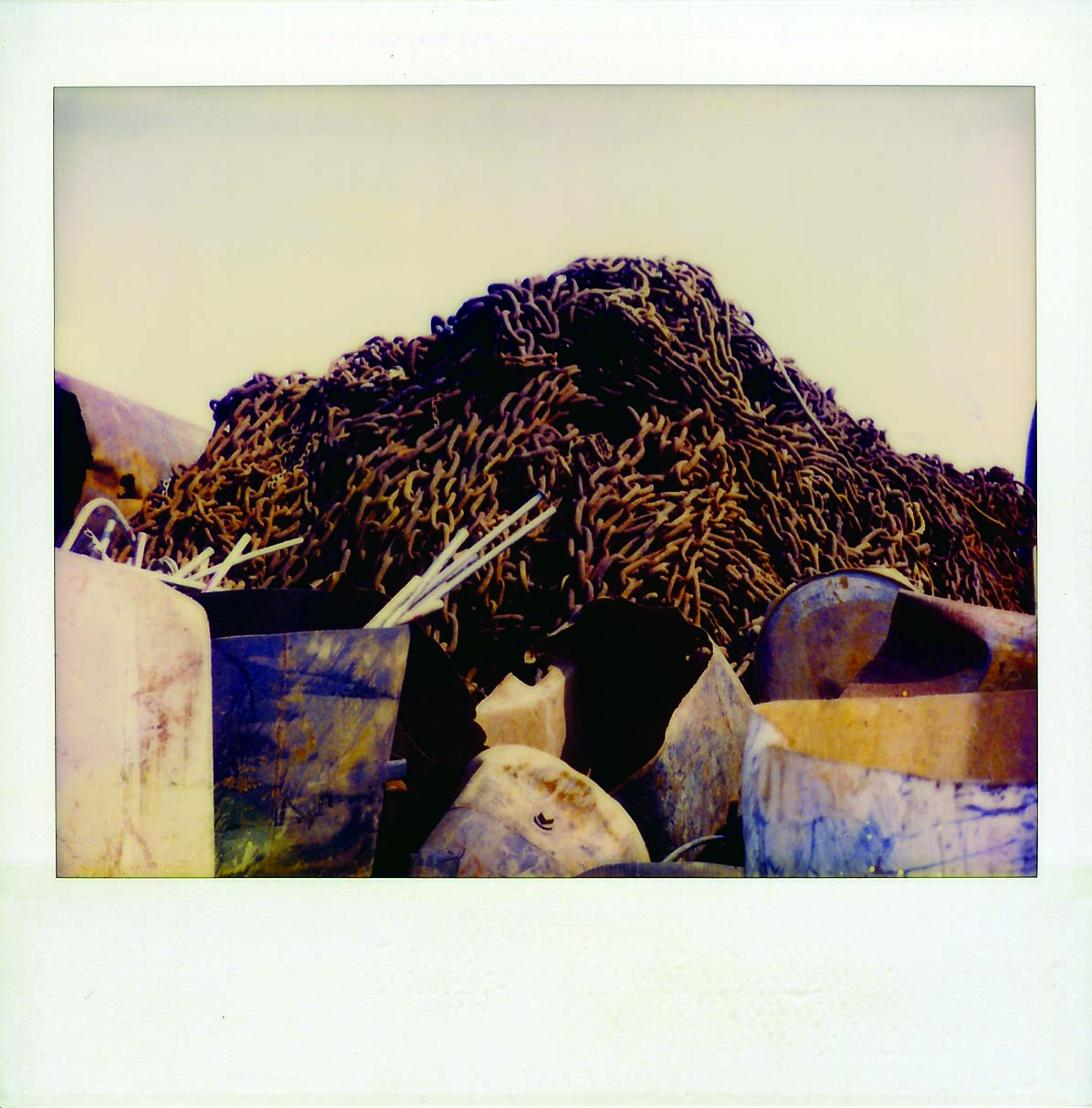 polaroid, photography, instant photography, sisi palmer, art, diary, metal, chains