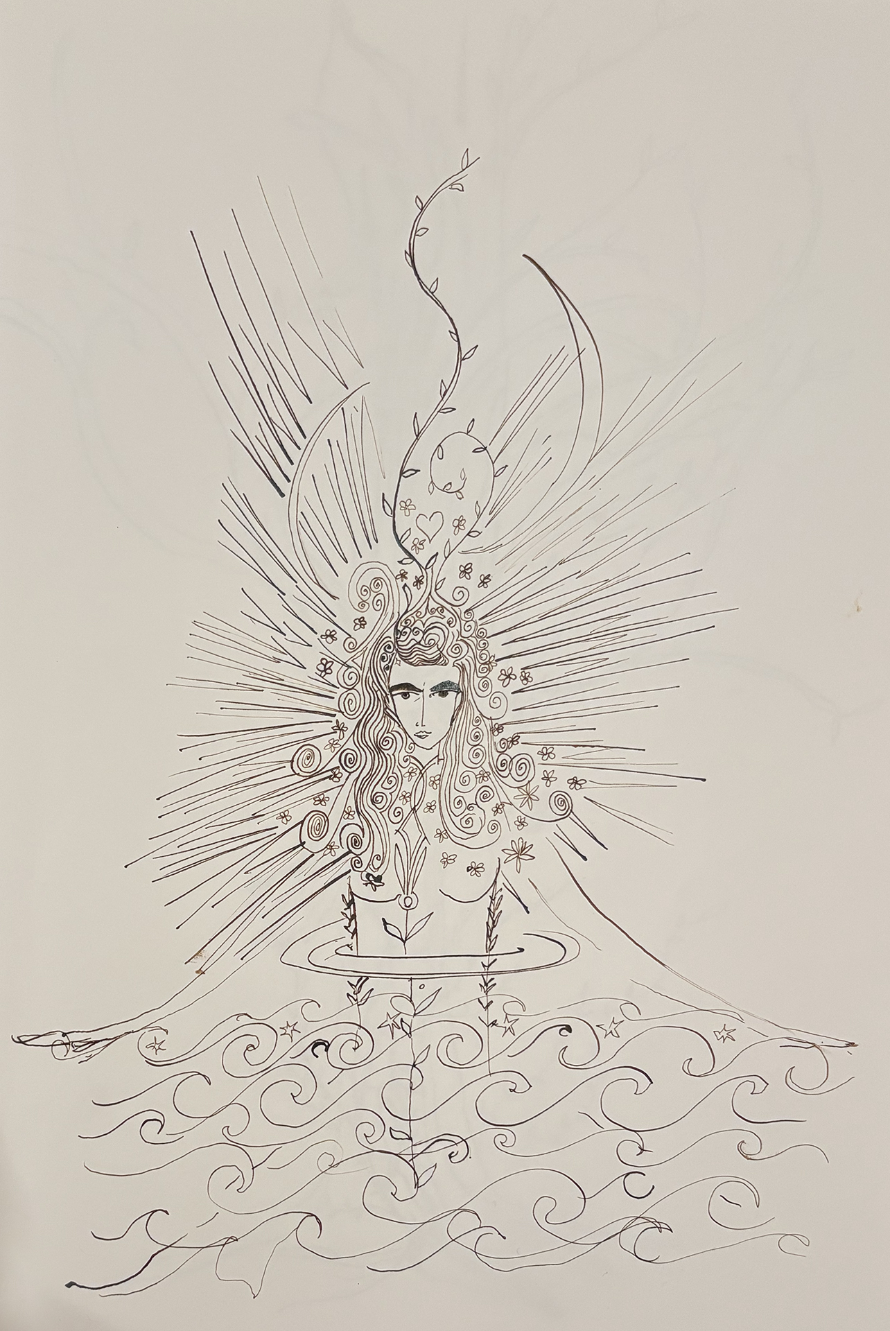 paper, drawing, ink, sketches, sisi palmer, art, sketchbook, woman